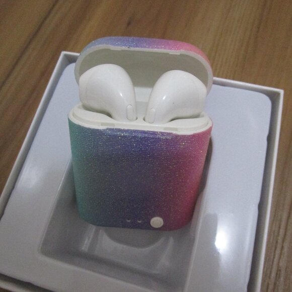 Sugar & Jade White Wireless Bluetooth earbuds colorful sparkle case NIB - Picture 5 of 13